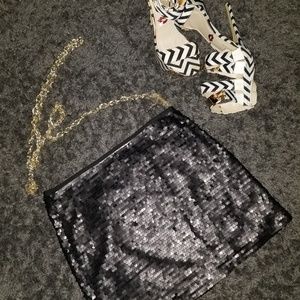 Sequence Mini Black Skirt